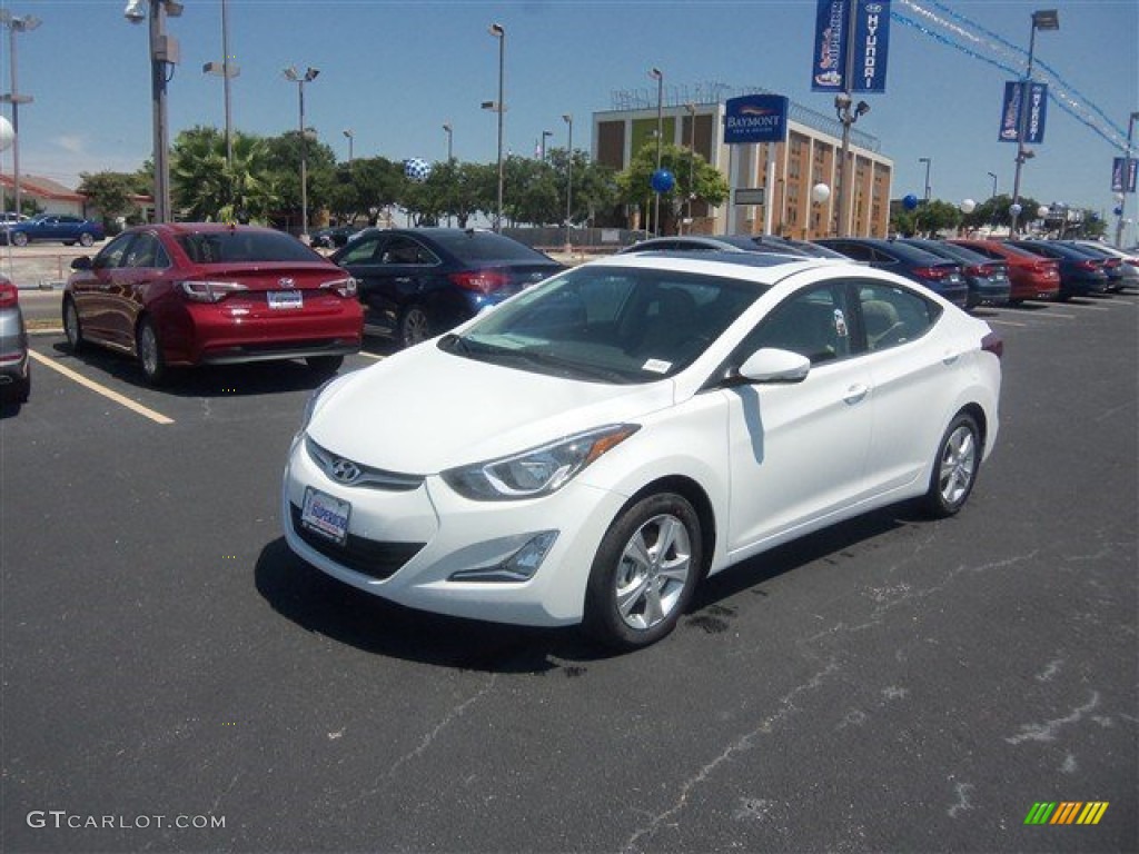 2016 Elantra Value Edition - White / Beige photo #3