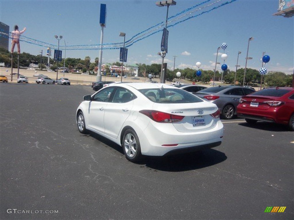 2016 Elantra Value Edition - White / Beige photo #5
