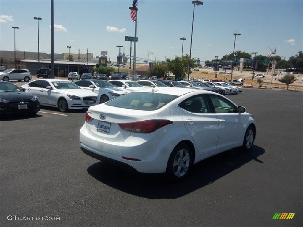 2016 Elantra Value Edition - White / Beige photo #7