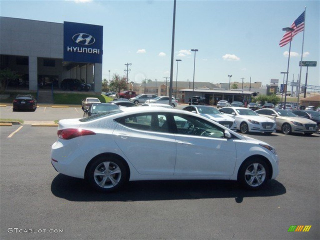 2016 Elantra Value Edition - White / Beige photo #8