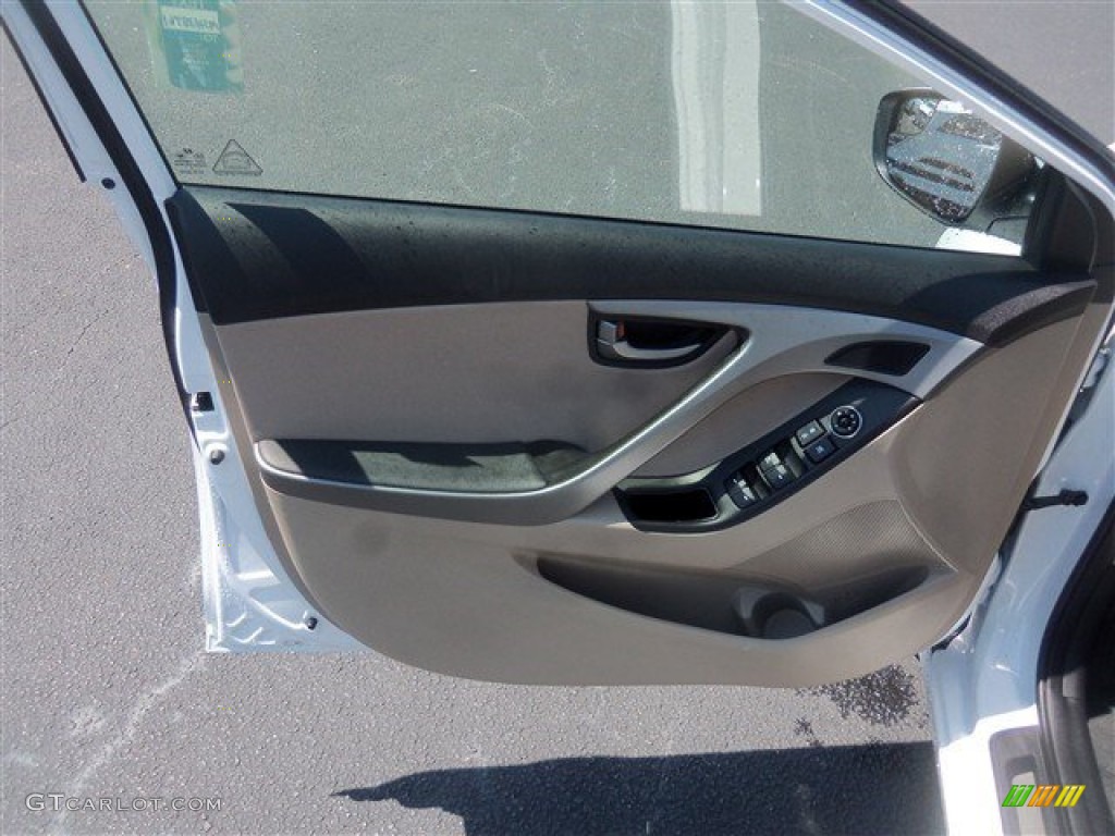 2016 Elantra Value Edition - White / Beige photo #14