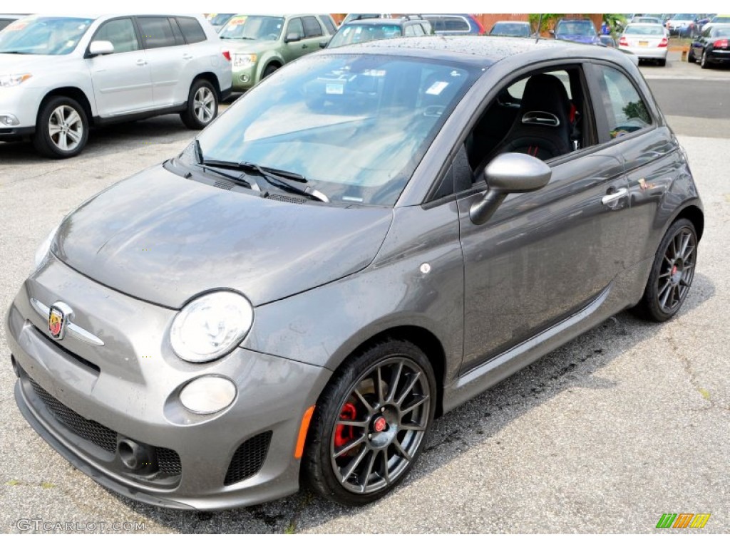 2013 500 Abarth - Grigio (Gray) / Abarth Nero/Rosso/Nero (Black/Red/Black) photo #2