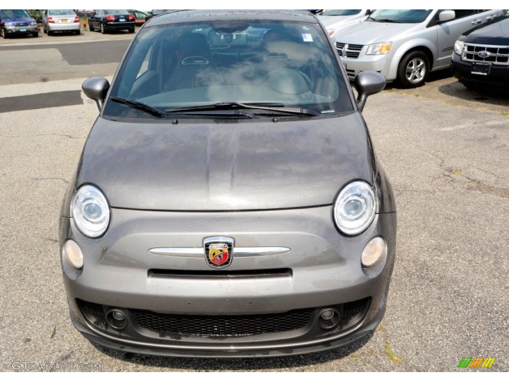 2013 500 Abarth - Grigio (Gray) / Abarth Nero/Rosso/Nero (Black/Red/Black) photo #3