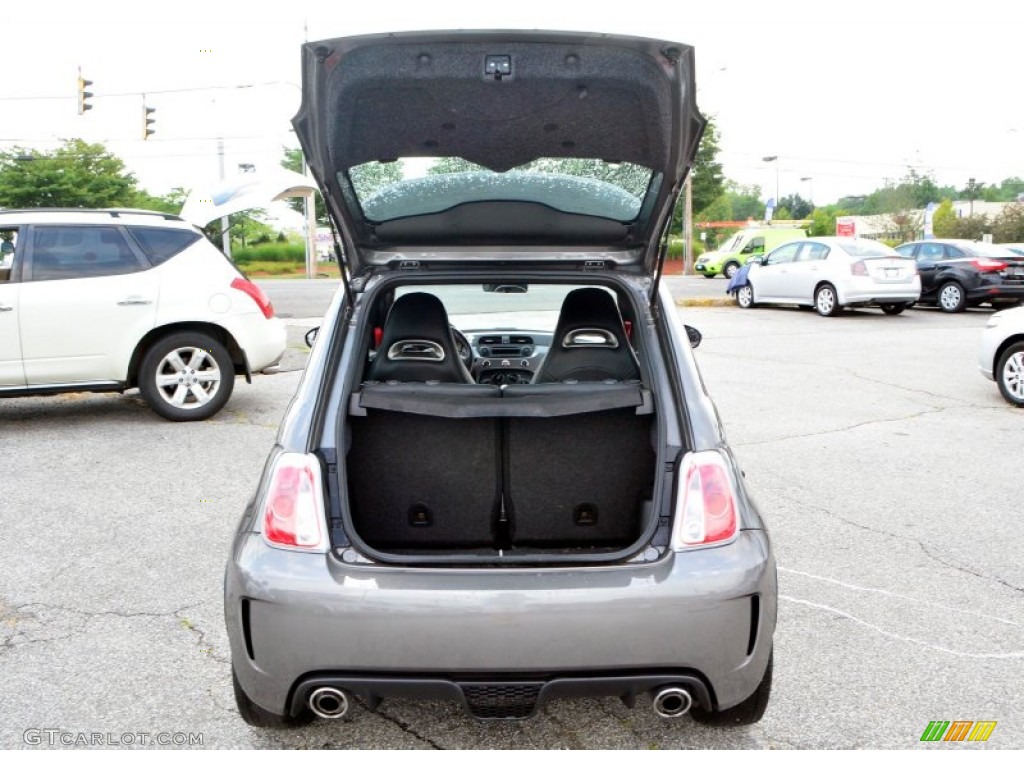 2013 500 Abarth - Grigio (Gray) / Abarth Nero/Rosso/Nero (Black/Red/Black) photo #8