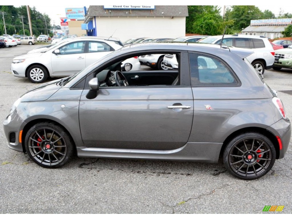 2013 500 Abarth - Grigio (Gray) / Abarth Nero/Rosso/Nero (Black/Red/Black) photo #11