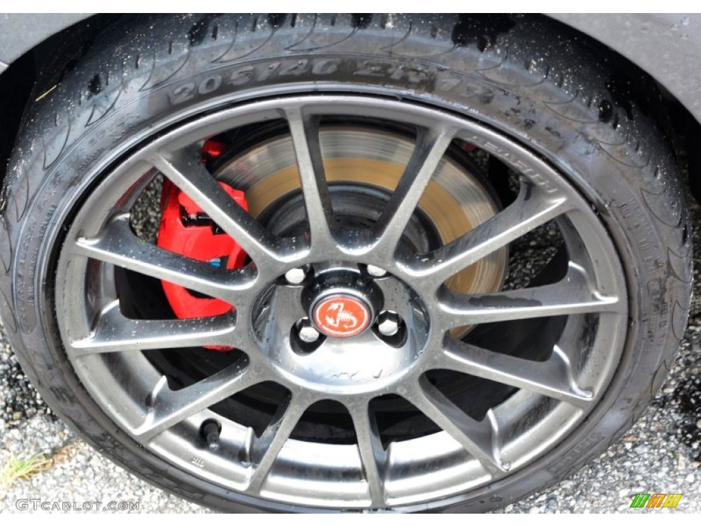 2013 500 Abarth - Grigio (Gray) / Abarth Nero/Rosso/Nero (Black/Red/Black) photo #19