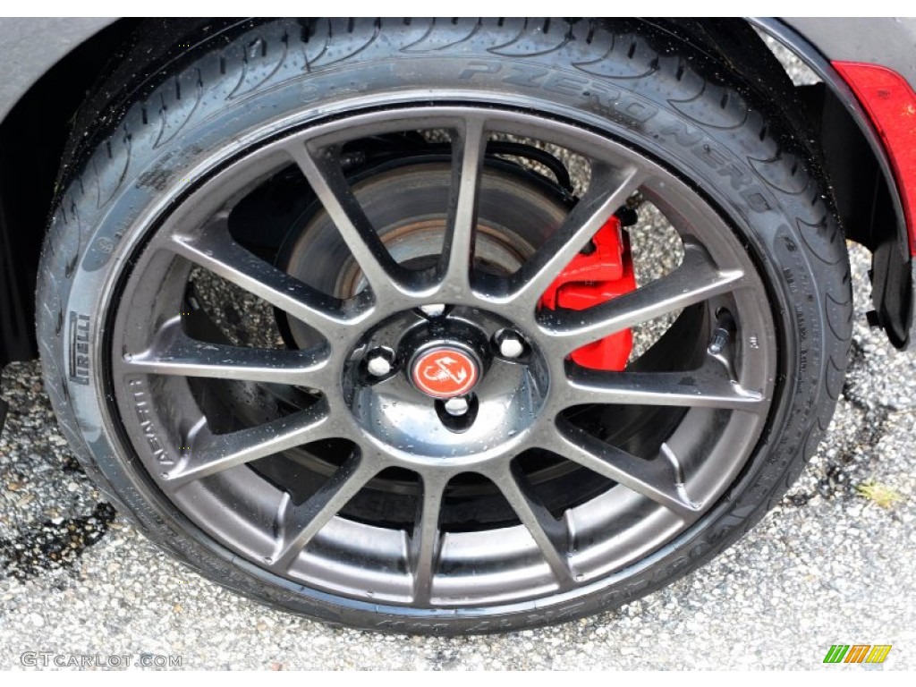 2013 500 Abarth - Grigio (Gray) / Abarth Nero/Rosso/Nero (Black/Red/Black) photo #20