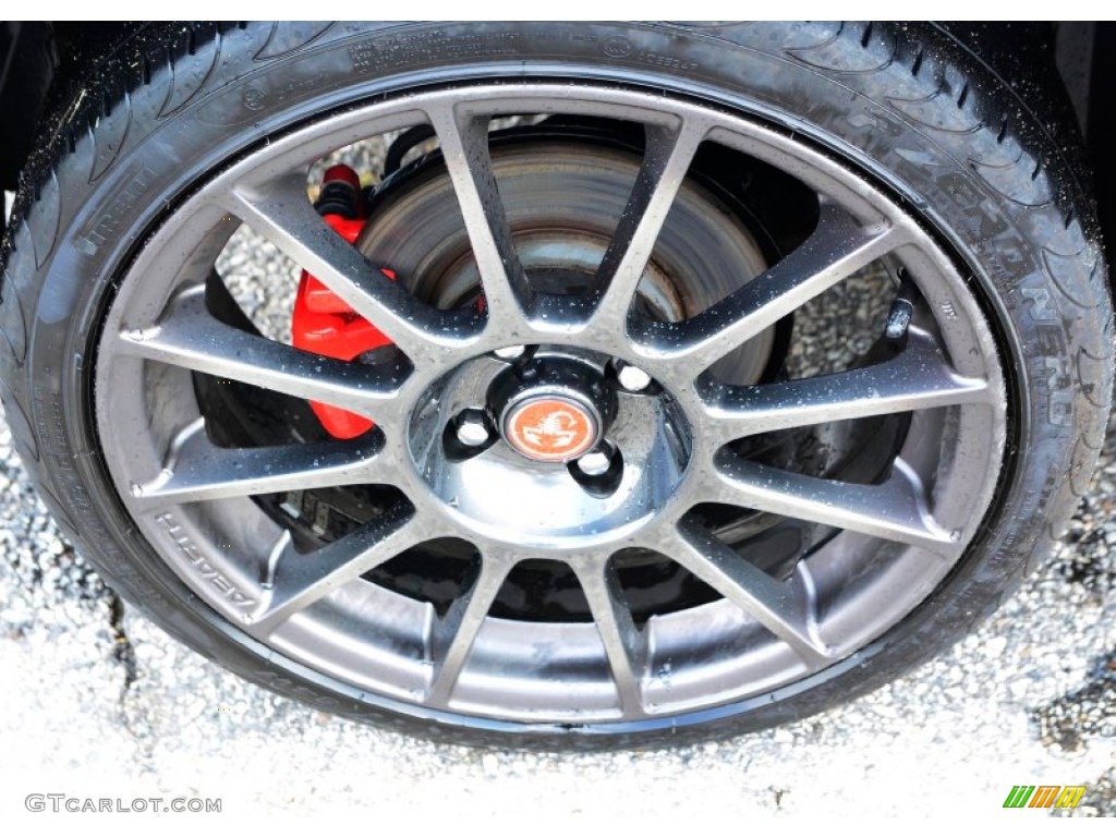 2013 500 Abarth - Grigio (Gray) / Abarth Nero/Rosso/Nero (Black/Red/Black) photo #22