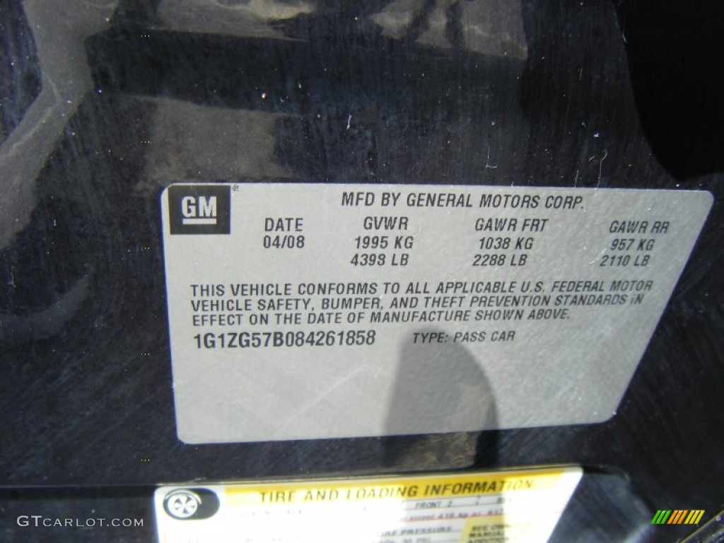 2008 Malibu LS Sedan - Black Granite Metallic / Titanium Gray photo #17