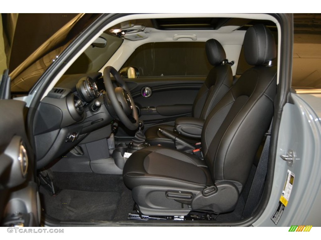 Carbon Black Interior 2016 Mini Hardtop Cooper 2 Door Photo #106638802