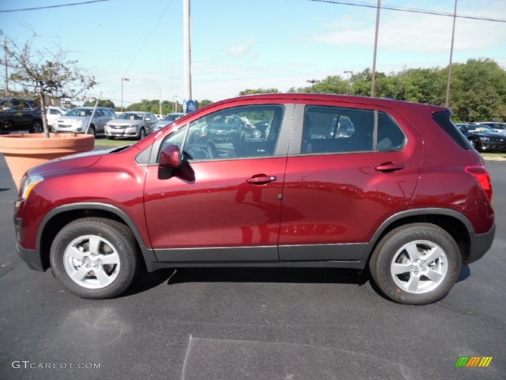 2016 Trax LS AWD - Crimson Metallic / Jet Black photo #10