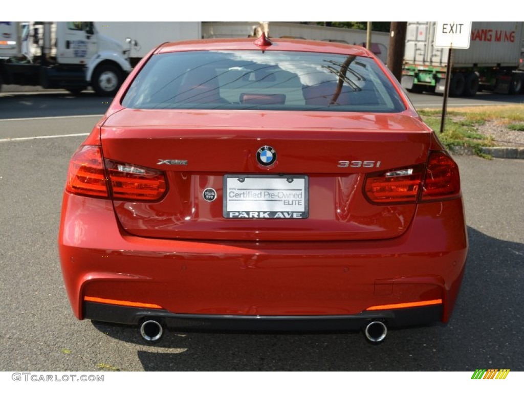 2015 3 Series 335i xDrive Sedan - Melbourne Red Metallic / Coral Red/Black photo #4