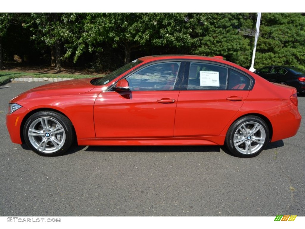 Melbourne Red Metallic 2015 BMW 3 Series 335i xDrive Sedan Exterior Photo #106640157