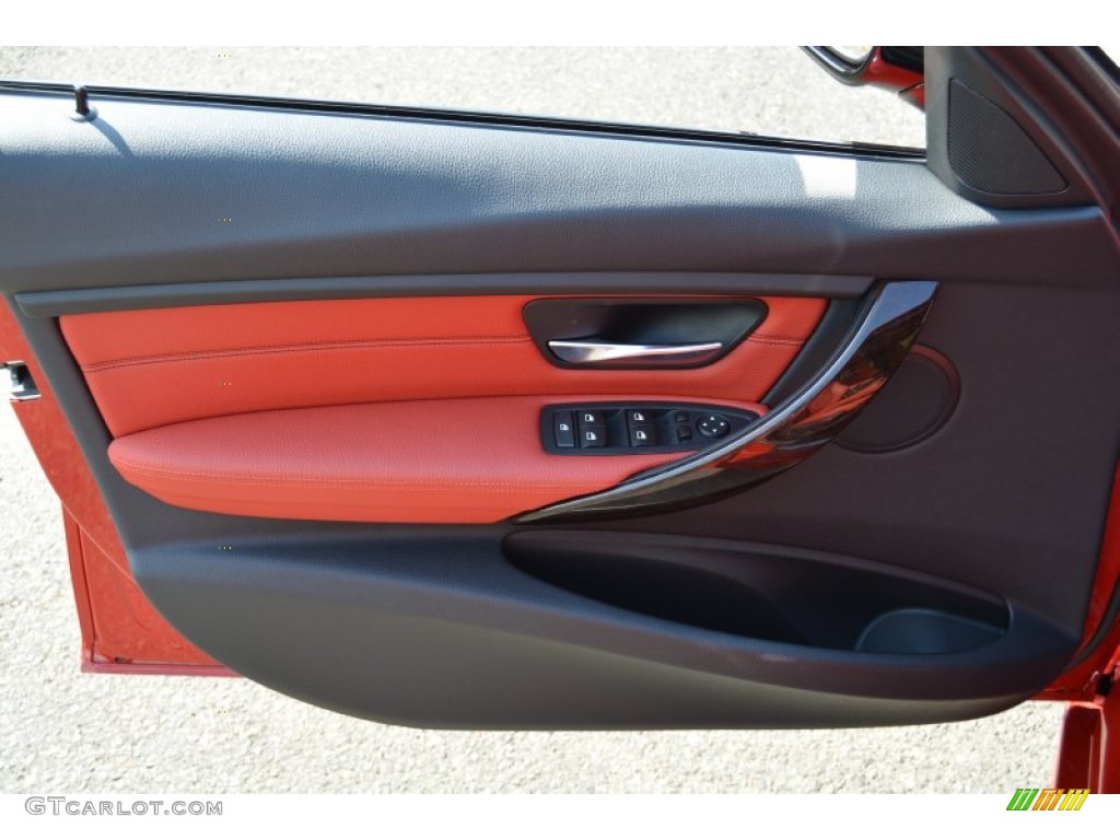 2015 3 Series 335i xDrive Sedan - Melbourne Red Metallic / Coral Red/Black photo #9