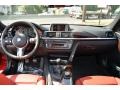 2015 BMW 3 Series Coral Red/Black Interior Dashboard Photo