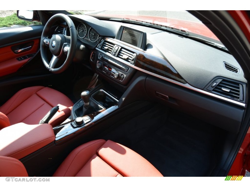 2015 3 Series 335i xDrive Sedan - Melbourne Red Metallic / Coral Red/Black photo #28