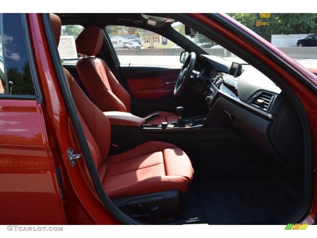 2015 3 Series 335i xDrive Sedan - Melbourne Red Metallic / Coral Red/Black photo #29