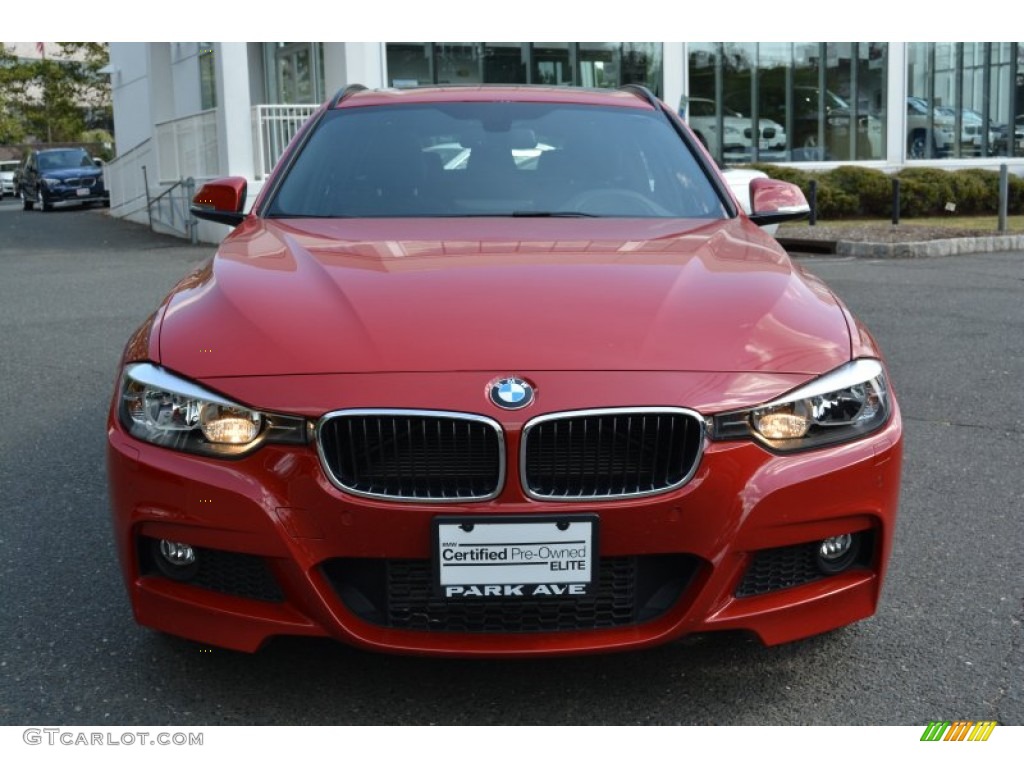 2015 3 Series 328d xDrive Sports Wagon - Melbourne Red Metallic / Black photo #8