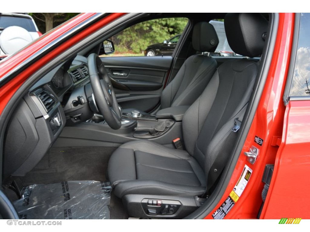 Black Interior 2015 BMW 3 Series 328d xDrive Sports Wagon Photo #106640800