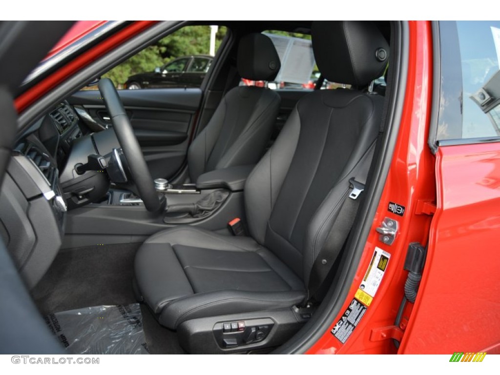 Black Interior 2015 BMW 3 Series 328d xDrive Sports Wagon Photo #106640836