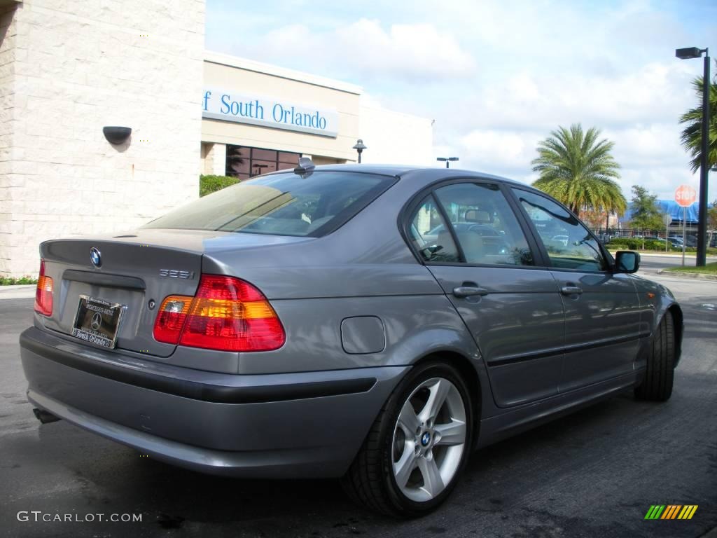 2004 3 Series 325i Sedan - Silver Grey Metallic / Grey photo #6