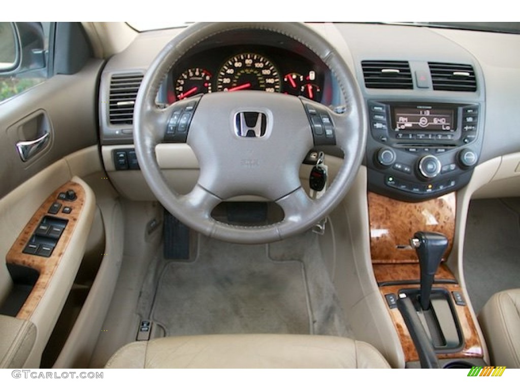 2003 Accord EX V6 Sedan - Taffeta White / Ivory photo #5