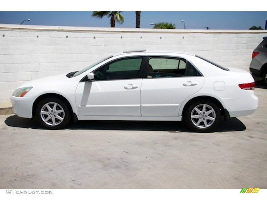 2003 Accord EX V6 Sedan - Taffeta White / Ivory photo #10