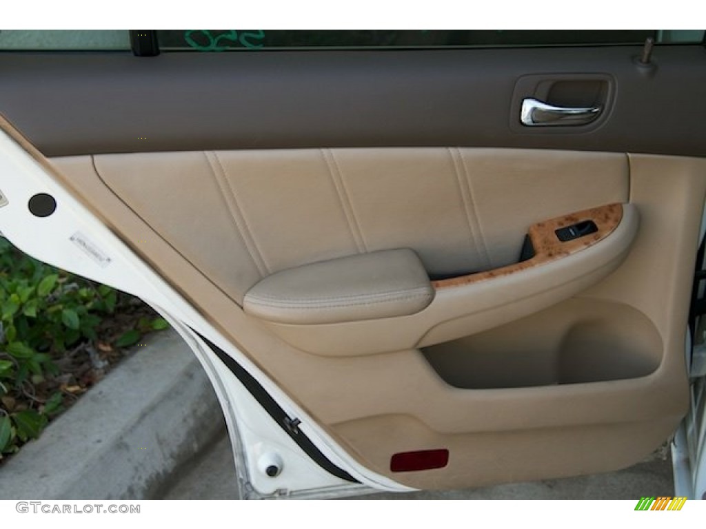 2003 Accord EX V6 Sedan - Taffeta White / Ivory photo #21