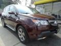 2009 Dark Cherry Pearl Acura MDX   photo #4