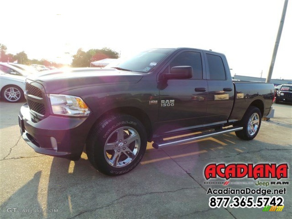 2014 1500 Express Quad Cab - Mineral Gray Metallic / Black/Diesel Gray photo #1