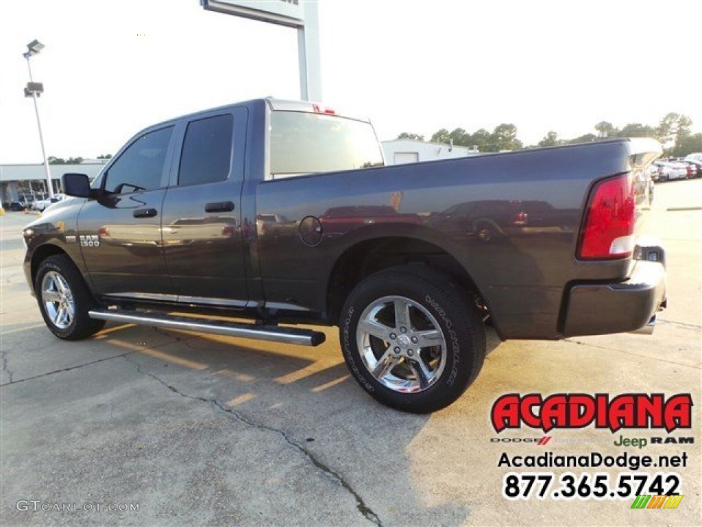 2014 1500 Express Quad Cab - Mineral Gray Metallic / Black/Diesel Gray photo #4