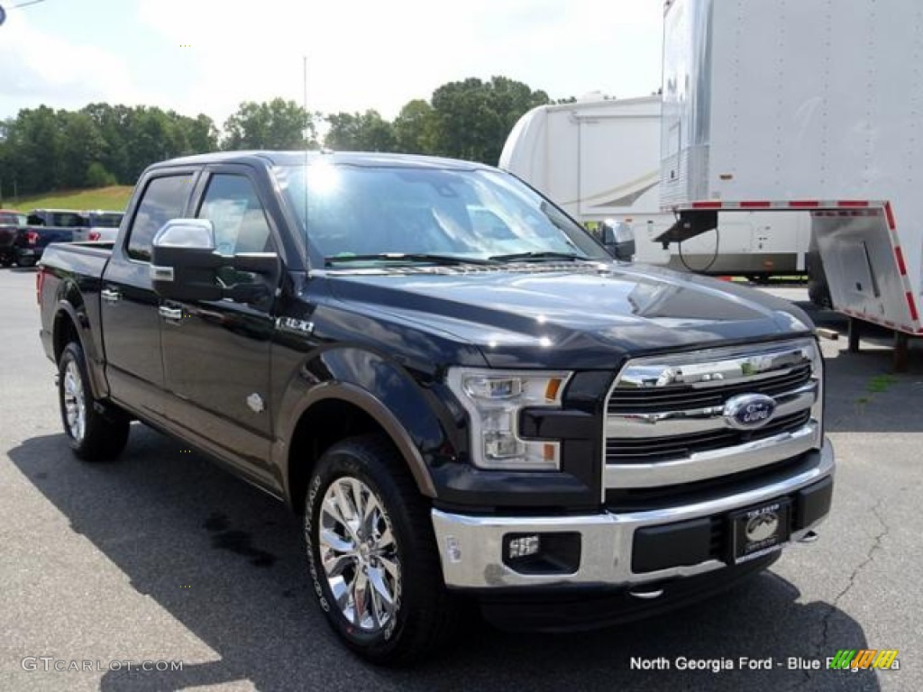 2015 F150 King Ranch SuperCrew 4x4 - Tuxedo Black Metallic / King Ranch Java/Mesa photo #7