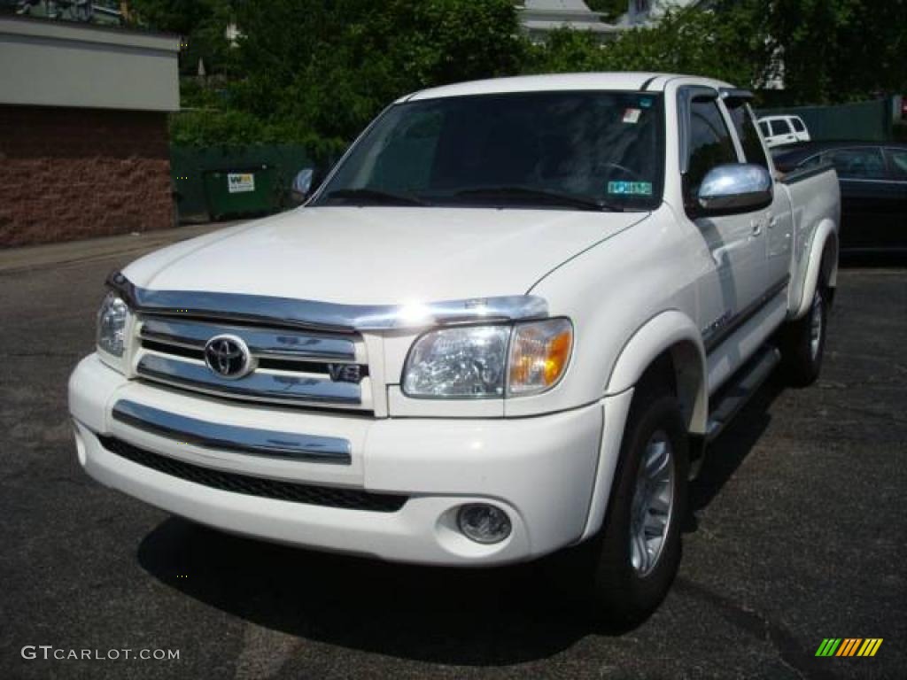 2006 Tundra SR5 Access Cab 4x4 - Natural White / Light Charcoal photo #8