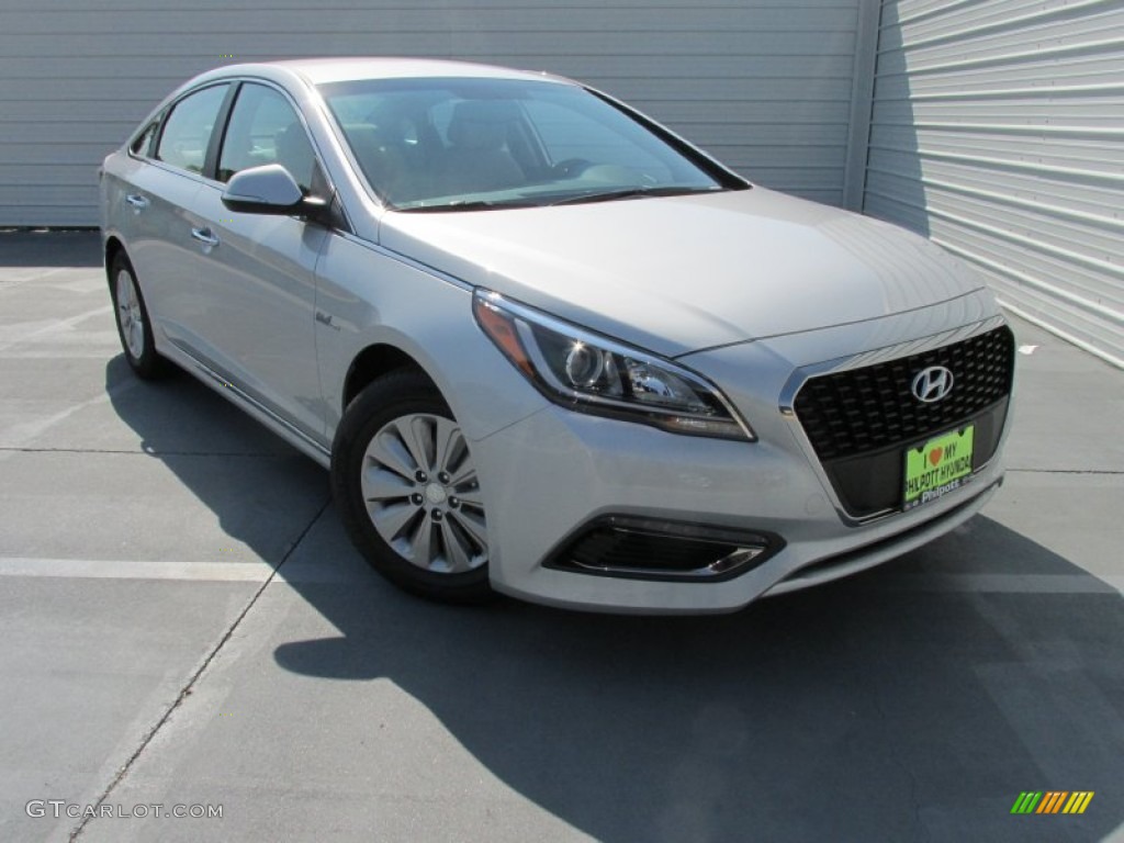 2016 Starlight Silver Hyundai Sonata Hybrid Se 106654101 Gtcarlot Starlight Silver Hyundai Sonata Hybrid