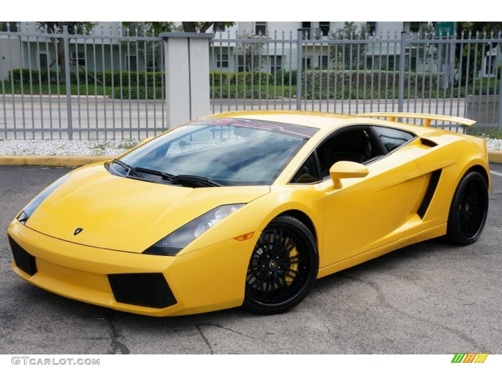 Giallo Halys (Yellow) 2004 Lamborghini Gallardo Coupe Exterior Photo #106654318