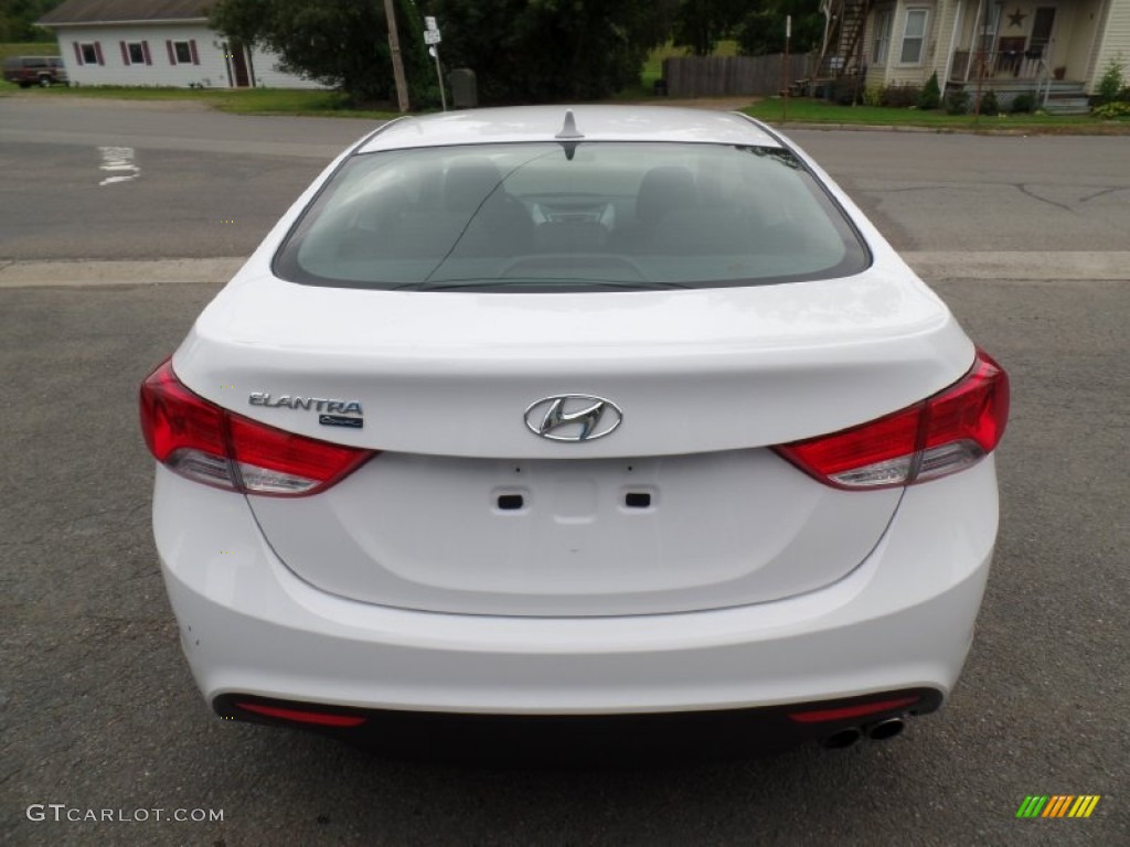 2013 Elantra Coupe GS - Monaco White / Gray photo #6