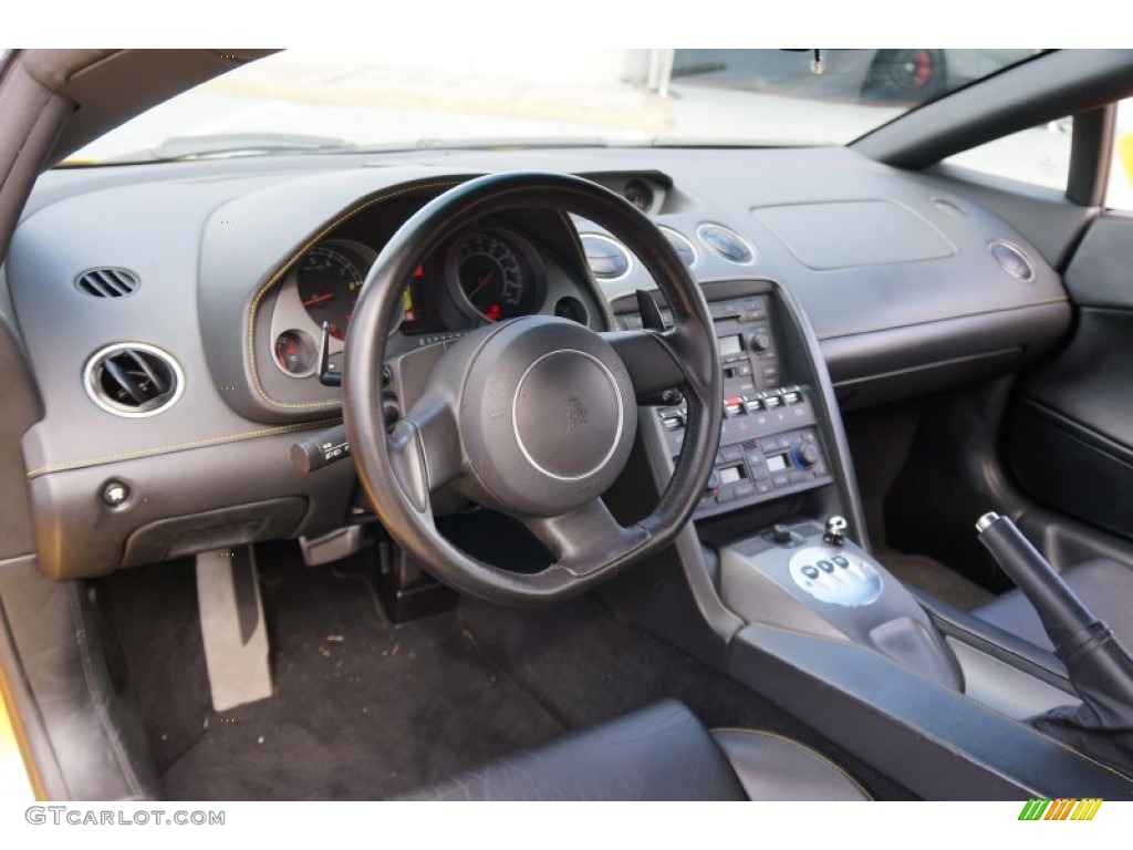 2004 Lamborghini Gallardo Coupe Nero Perseus Dashboard Photo #106654520