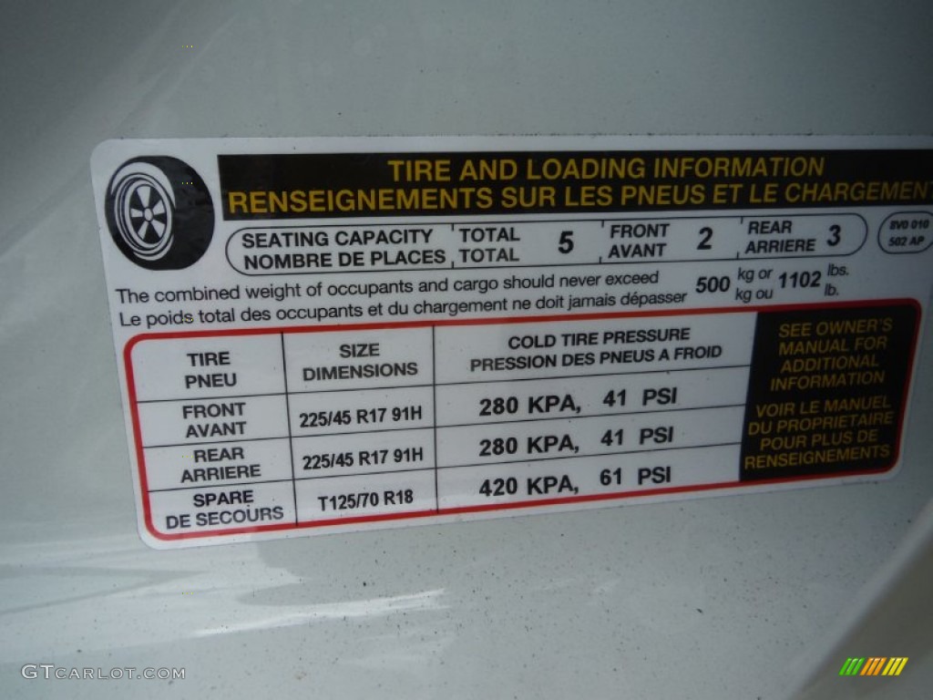 2016 Audi A3 2.0 Premium quattro Info Tag Photos