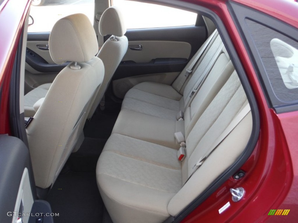 2010 Elantra GLS - Apple Red Pearl / Beige photo #16