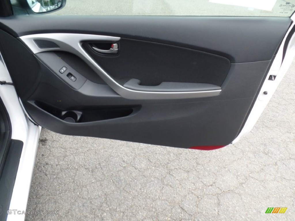 2013 Elantra Coupe GS - Monaco White / Gray photo #41