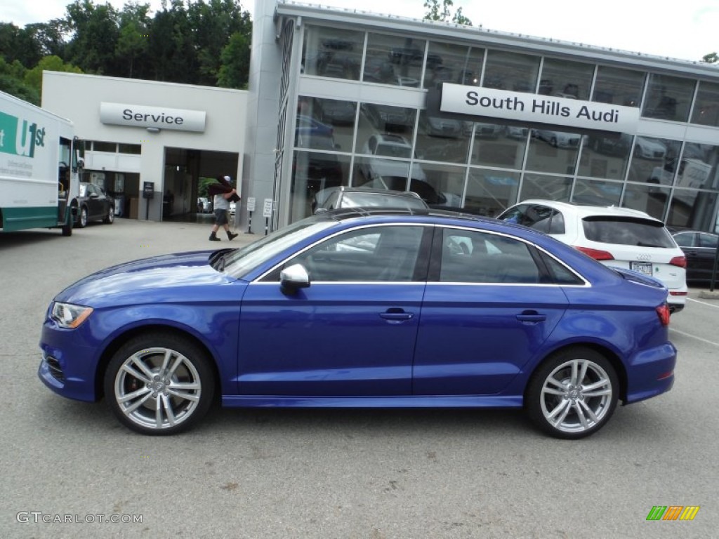 2016 S3 2.0T Premium Plus quattro - Sepang Blue Pearl / Black photo #2