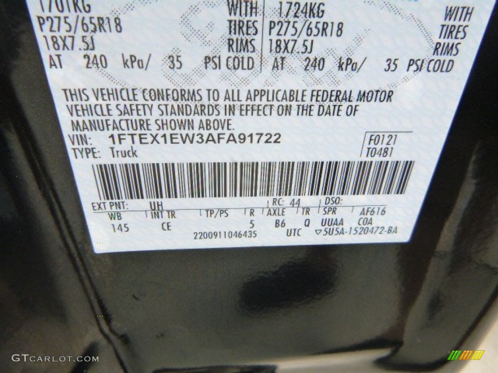 2010 F150 STX SuperCab 4x4 - Tuxedo Black / Medium Stone photo #16