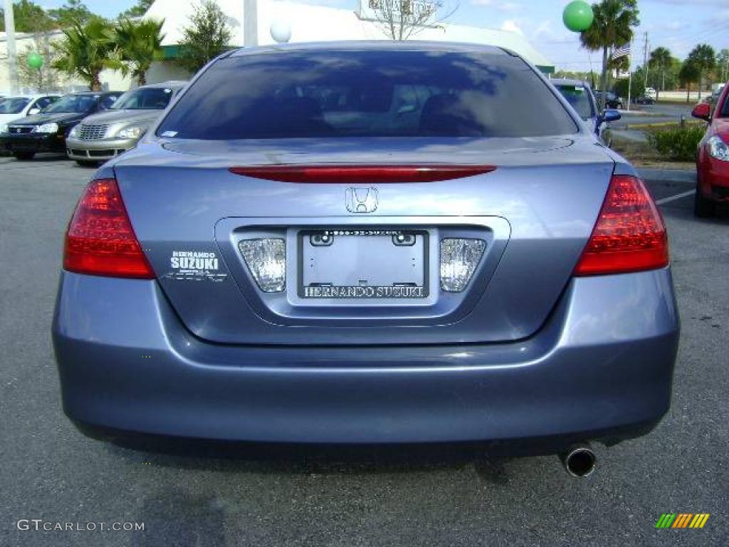 2007 Accord LX Sedan - Cool Blue Metallic / Gray photo #6