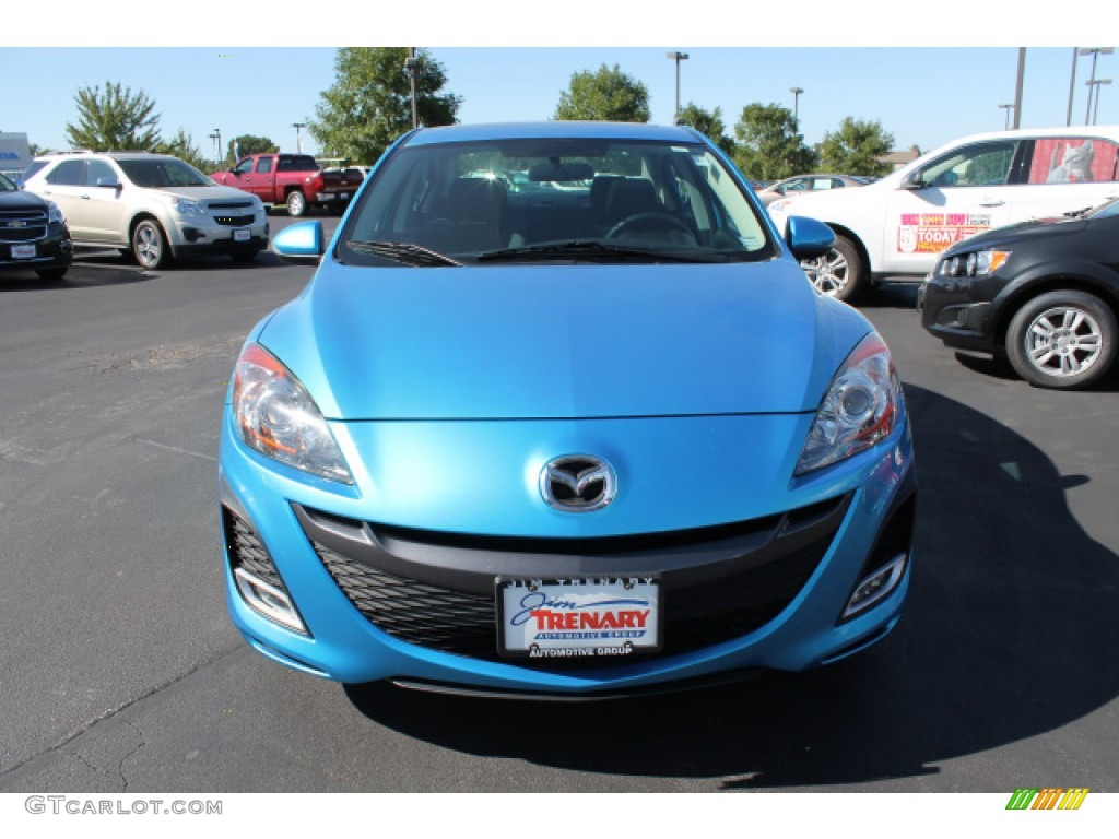 2010 MAZDA3 s Sport 4 Door - Celestial Blue Mica / Black photo #8