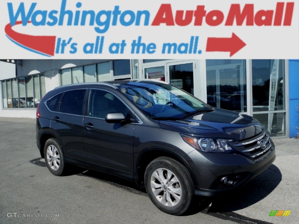 2014 CR-V EX-L AWD - Polished Metal Metallic / Gray photo #1