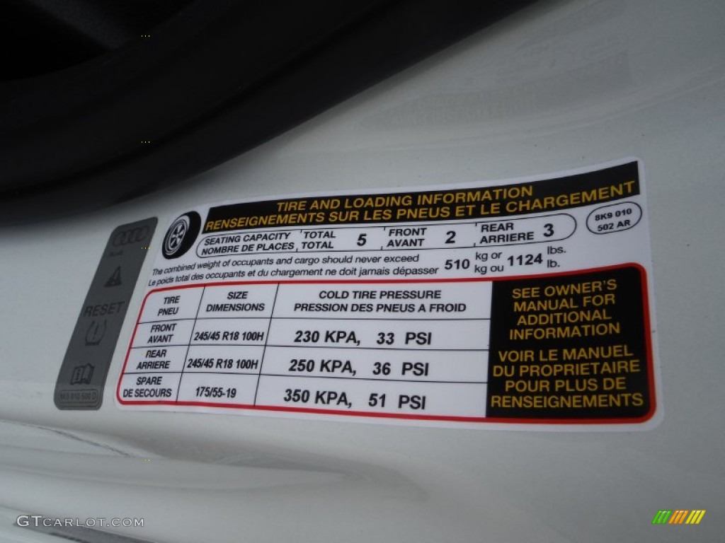 2016 Audi allroad Premium Plus quattro Info Tag Photos
