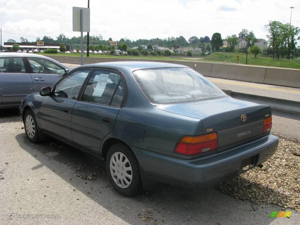 1995 Corolla DX Sedan - Wintergreen Metallic / Gray photo #3