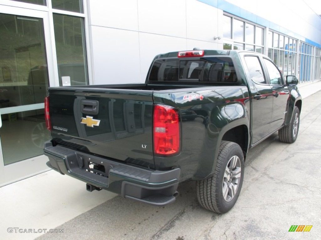 2016 Colorado LT Crew Cab 4x4 - Rainforest Green Metallic / Jet Black/Dark Ash photo #5