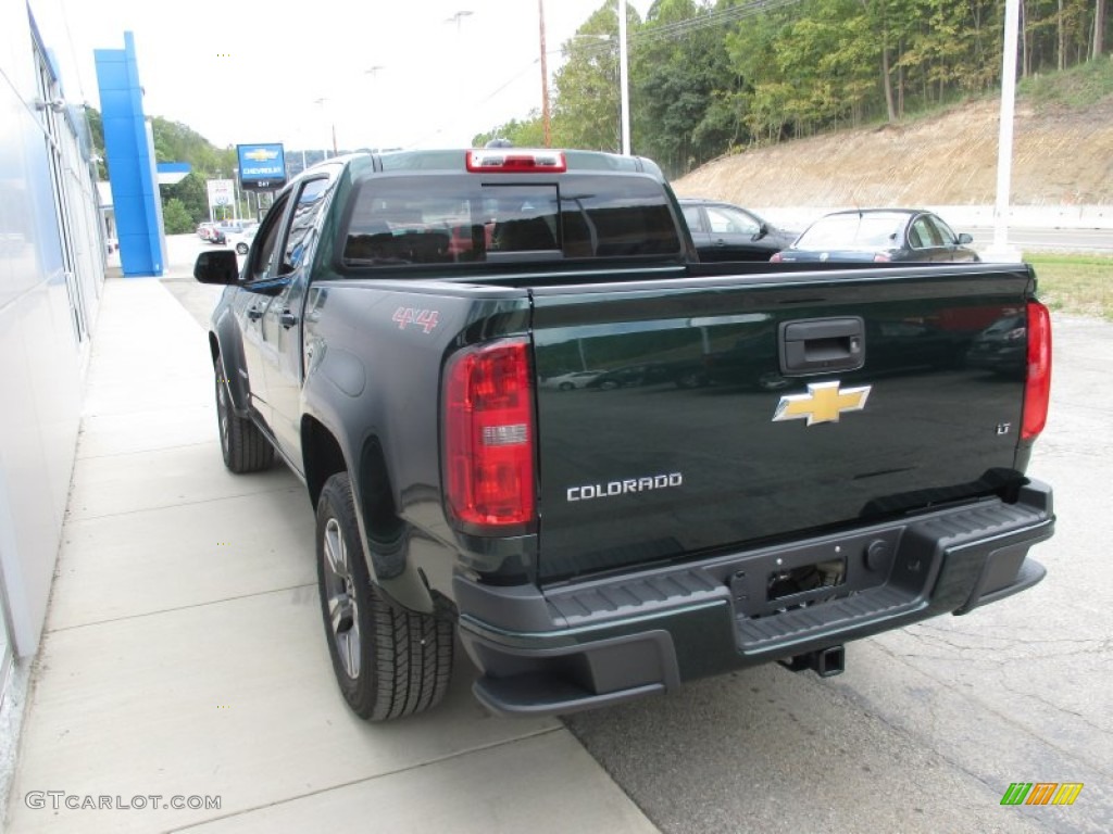 2016 Colorado LT Crew Cab 4x4 - Rainforest Green Metallic / Jet Black/Dark Ash photo #7