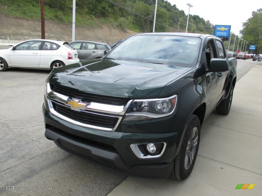 2016 Colorado LT Crew Cab 4x4 - Rainforest Green Metallic / Jet Black/Dark Ash photo #8
